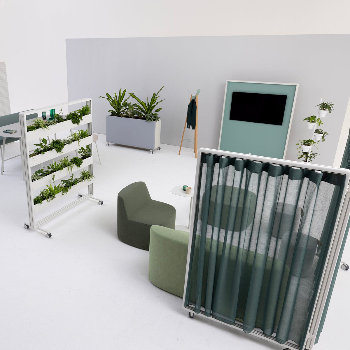 Plantenbak Cascando Patio Single op wielen