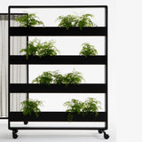 Plantenbak Cascando Patio Single op wielen