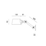 Wandlamp Tonone BOLT Wall Sidefit Small Install/with cord