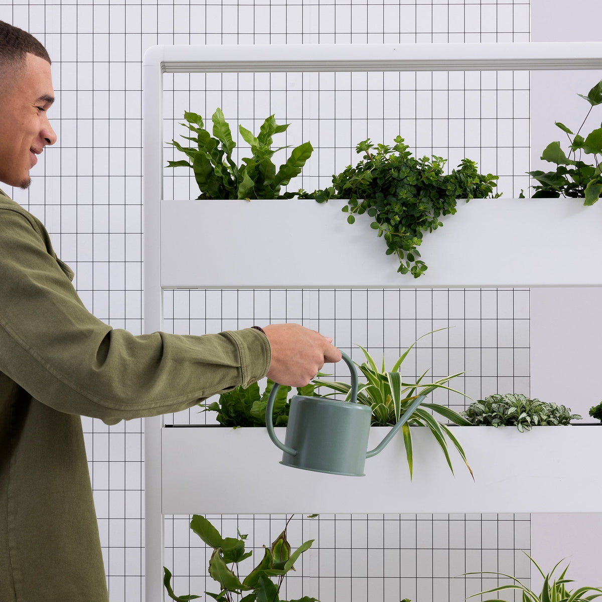 Plantenbak Cascando Patio Single op wielen