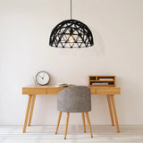 Hanglamp Binthout Koepel zwart essen hout
