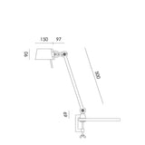 Bureaulamp Tonone BOLT 1 arm met klem