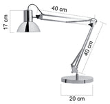 Bureaulamp Unilux Success 66 LED verchroomd