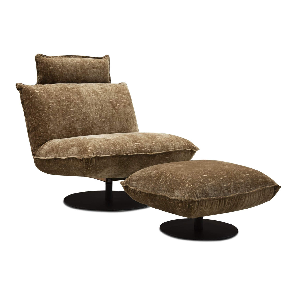 Fauteuil Den Otter Huislijn model Ronan met hocker